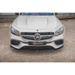 Накладка сплиттер на передний бампер на Mercedes E W213 E63 AMG